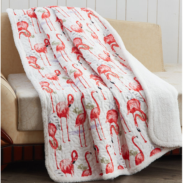 Adorable Flamingo Quilted Blanket NCU0VL478 main image 1